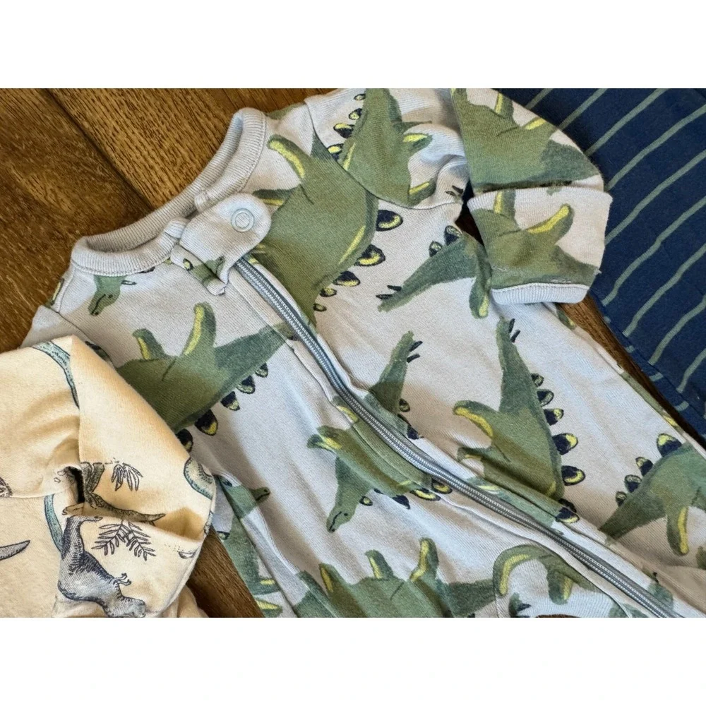 Carters Sleepers Boy Preemie Lot Baby Rompers Outfits Clothes Bundle Zippered